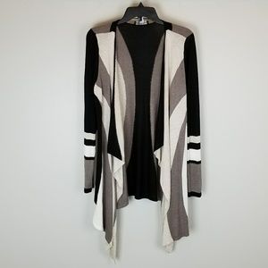 INC Colorblock Waterfall Cardigan